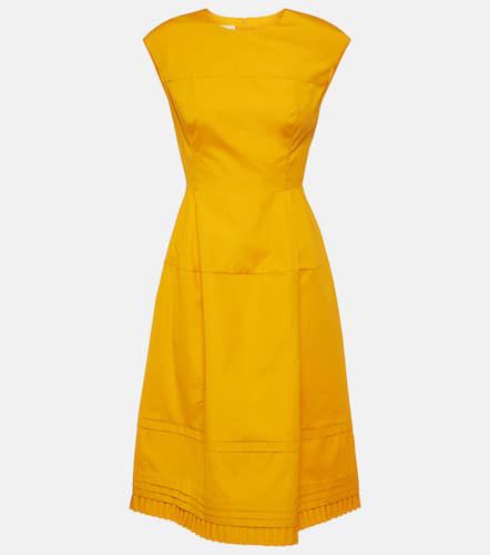 Vestido midi de algodón plisado - Marni - Modalova