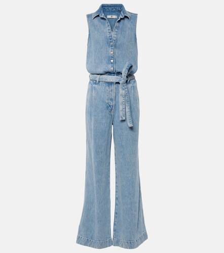 Pleated denim jumpsuit - 7 For All Mankind - Modalova