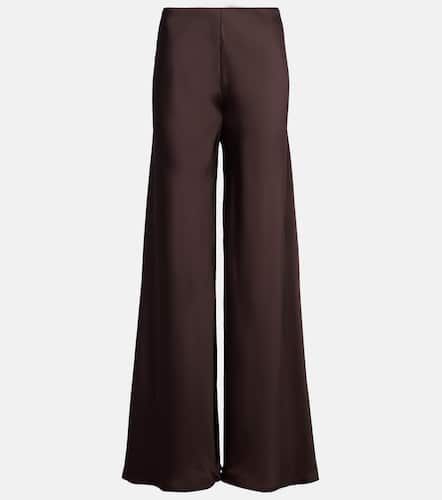 High-rise satin wide-leg pants - Norma Kamali - Modalova
