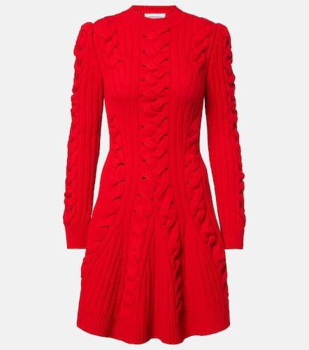 Abito corto in lana e cashmere a trecce - McQueen - Modalova