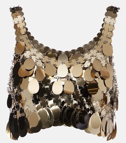 Rabanne Sequined crop top - Rabanne - Modalova