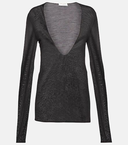 Saint Laurent Top aus Seide - Saint Laurent - Modalova