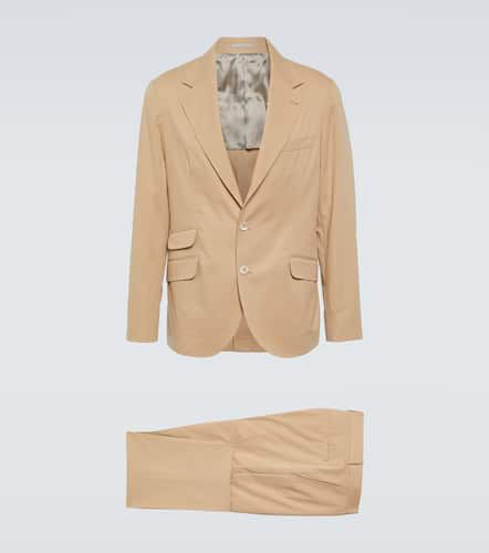 Cotton and cashmere gabardine suit - Brunello Cucinelli - Modalova
