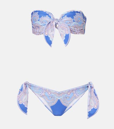 Bikini Maxine Scarf Tie en paisley - Zimmermann - Modalova