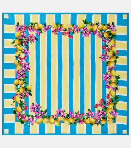 Pañuelo de sarga de seda estampado - Dolce&Gabbana - Modalova