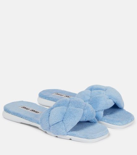 Miu Miu Woven terry slides - Miu Miu - Modalova