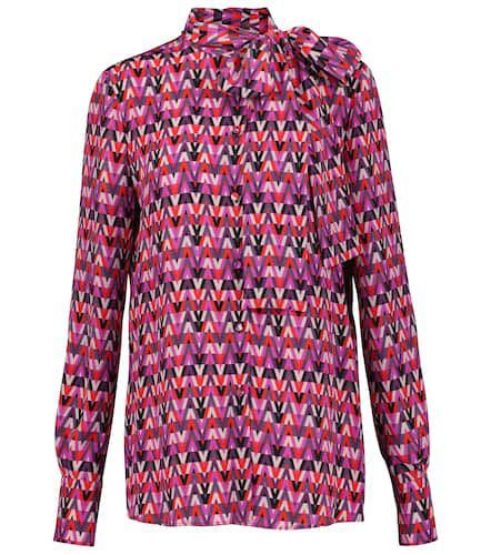 Printed silk crÃªpe de chine blouse - Valentino - Modalova