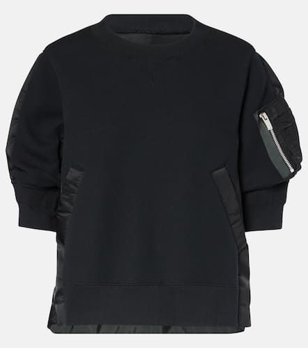 Sacai Top aus Jersey mit Twill - Sacai - Modalova