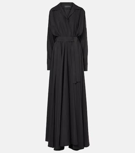 Faux leather-trimmed maxi dress - Norma Kamali - Modalova