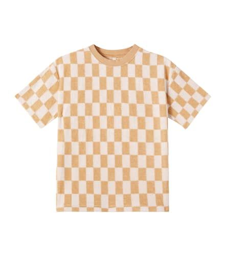 Checked cotton-blend jersey T-shirt - Rylee + Cru - Modalova