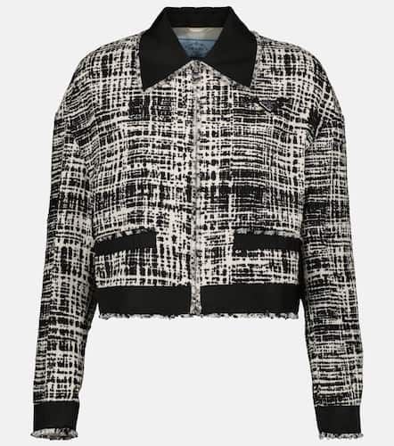 Prada Cropped-Jacke aus Tweed - Prada - Modalova