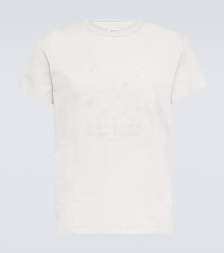 T-shirt in jersey di cotone con ricamo - Maison Margiela - Modalova