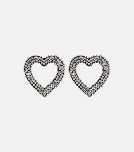 Embellished heart earrings - Balenciaga - Modalova
