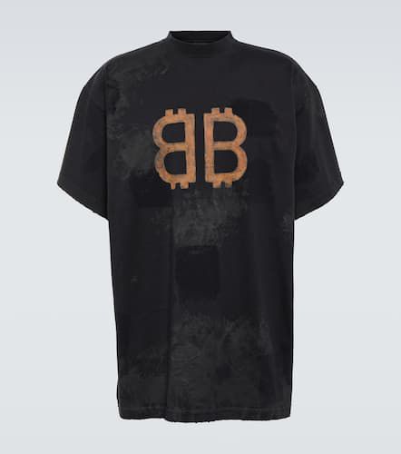 Camiseta Crypto en jersey de algodón - Balenciaga - Modalova