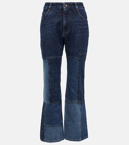 Chloé Jeans flared cropped con patchwork - Chloe - Modalova