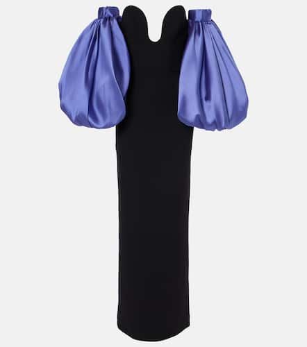 Karina twill and crÃªpe gown - Solace London - Modalova