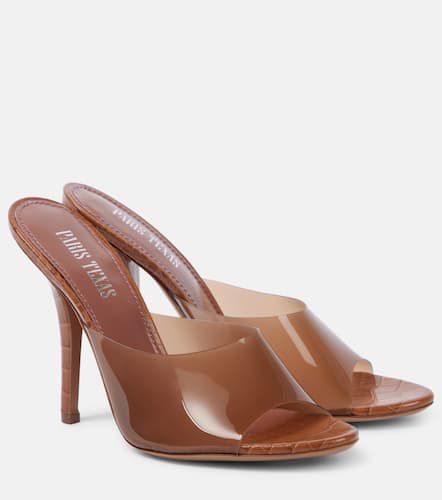 Lorena 100 PVC and leather mules - Paris Texas - Modalova