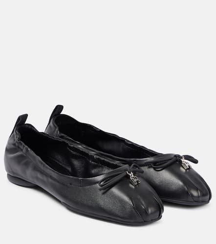 H684 bow-detail leather ballet flats - Hogan - Modalova