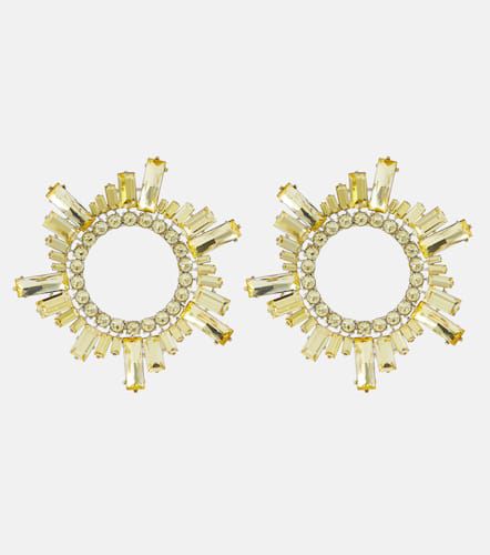 Begum crystal-embellished earrings - Amina Muaddi - Modalova
