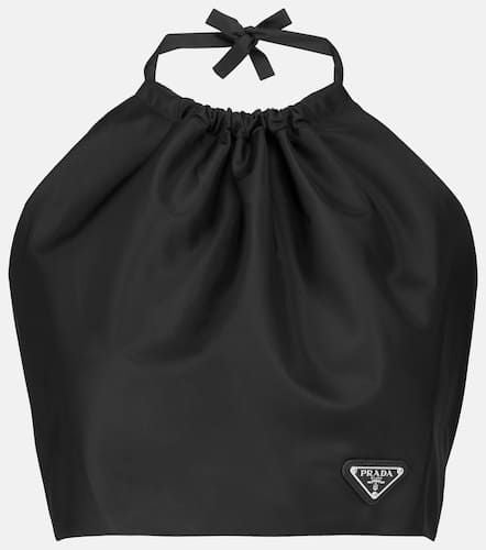 Prada Halterneck nylon crop top - Prada - Modalova