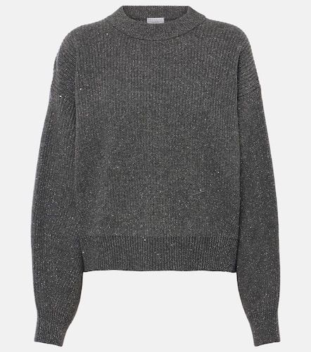 Sequined wool and cashmere sweater - Brunello Cucinelli - Modalova