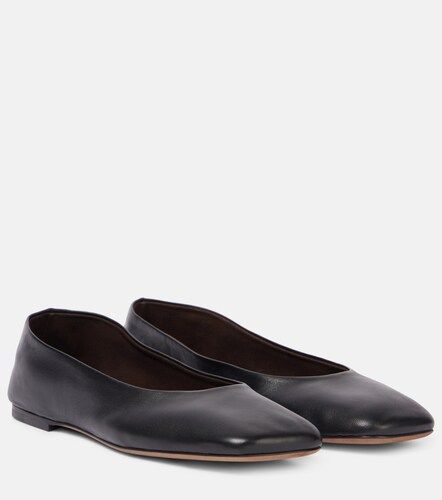 The Row Square leather ballet flats - The Row - Modalova