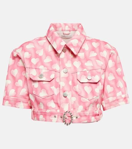 Chaqueta estampada cropped - Alessandra Rich - Modalova