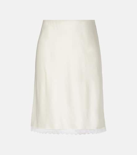 Barb lace-trimmed satin slip skirt - Leset - Modalova