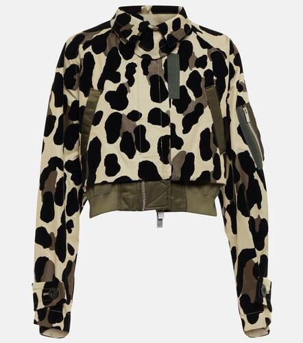 Sacai Animal-print layered jacket - Sacai - Modalova