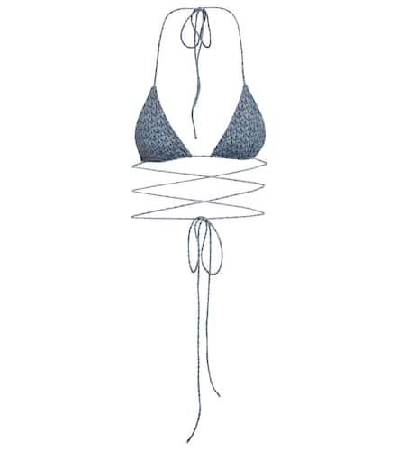 Logo triangle bikini top - Magda Butrym - Modalova