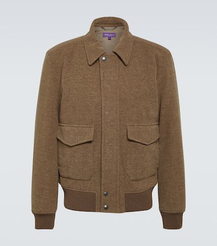 Wool-blend bomber jacket - Ralph Lauren Purple Label - Modalova