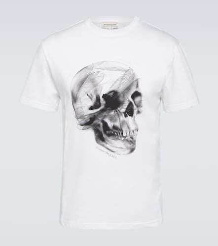 Camiseta de algodón estampada - Alexander McQueen - Modalova