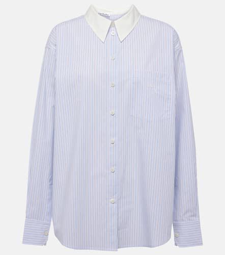 Camisa de algodón a rayas bordada - Acne Studios - Modalova