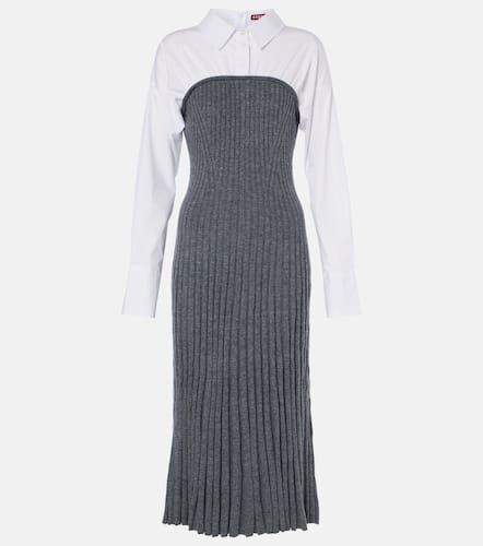 O'Keefe cotton and wool-blend maxi dress - Staud - Modalova