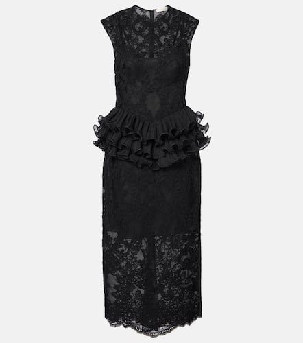 Crush ruffled lace midi dress - Zimmermann - Modalova