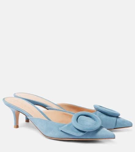 Mules Portofino 55 aus Veloursleder - Gianvito Rossi - Modalova