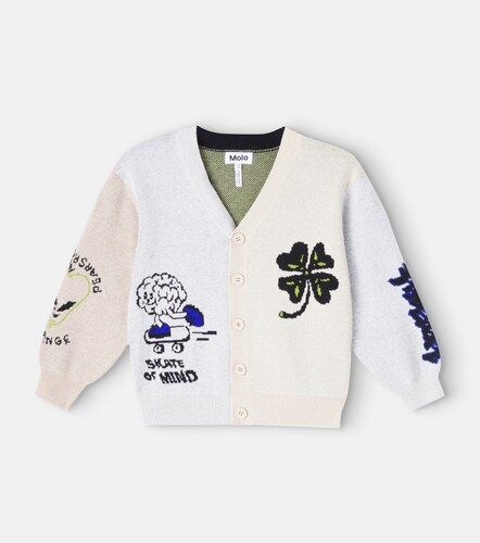 Cárdigan Burt de jacquard de algodón y lana - Molo - Modalova