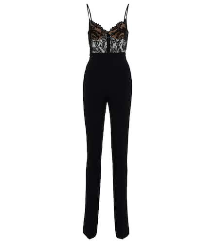 Jumpsuit in cady con finiture in pizzo - David Koma - Modalova