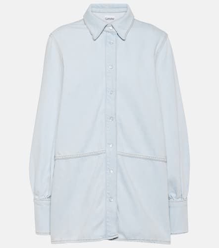 Ganni Future logo denim shirt - Ganni - Modalova