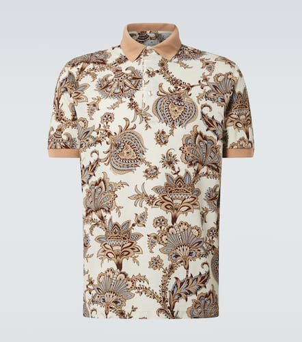 Printed cotton piquÃ© polo shirt - Etro - Modalova