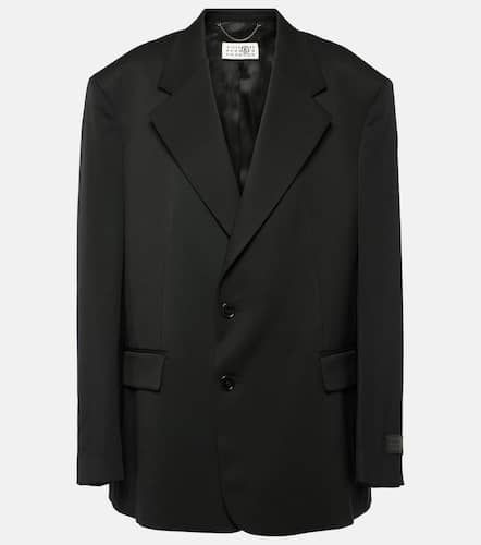 Blazer oversize in misto lana - MM6 Maison Margiela - Modalova