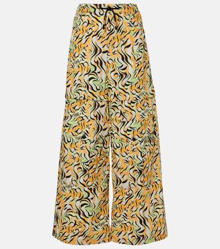 Pantalones anchos de algodón estampados - Marni - Modalova