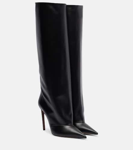 Leather knee-high boots - Dolce&Gabbana - Modalova