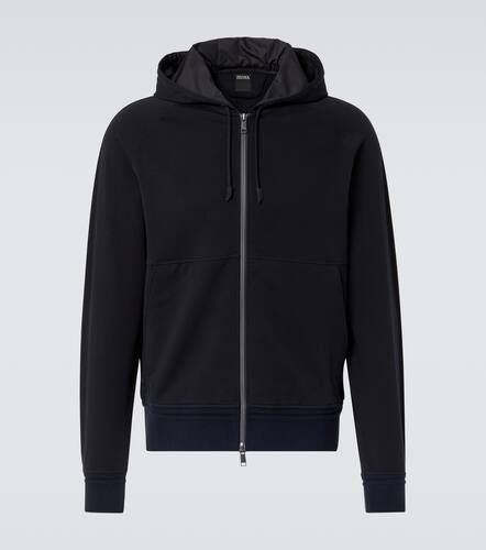 Sudadera con capucha de mezcla de algodón - Zegna - Modalova