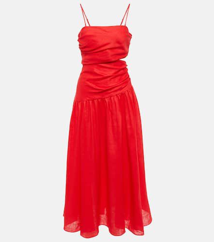 Lyre strapless linen midi dress - Zimmermann - Modalova