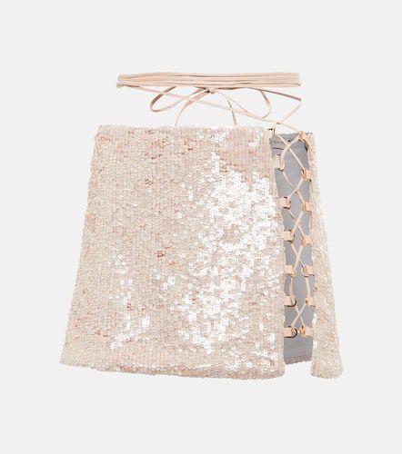 Melilla sequined miniskirt - The Mannei - Modalova