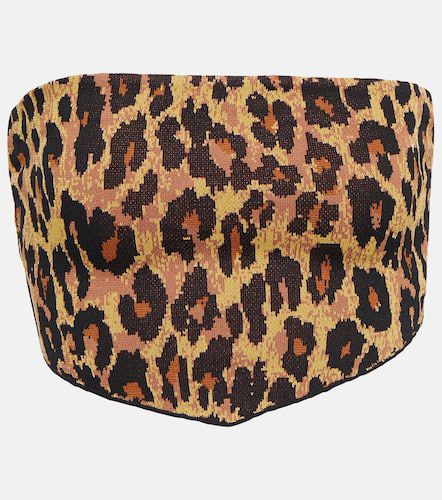 Staud Shane leopard-print scarf top - Staud - Modalova