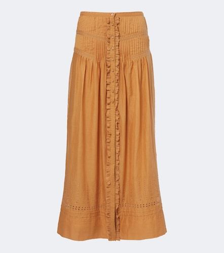 Falda larga Loraine de algodón bordada - Marant Etoile - Modalova