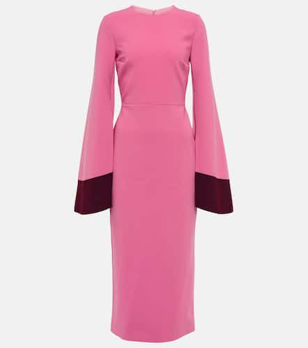 Colorblocked crÃªpe midi dress - Roksanda - Modalova