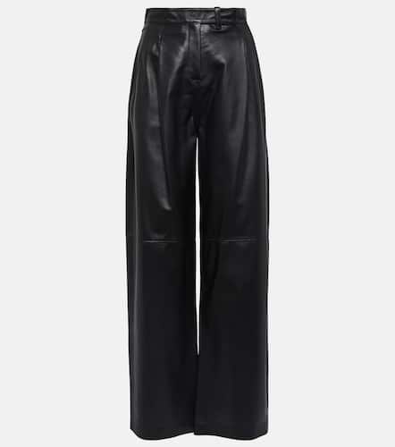 Pleated leather wide-leg pants - Dorothee Schumacher - Modalova